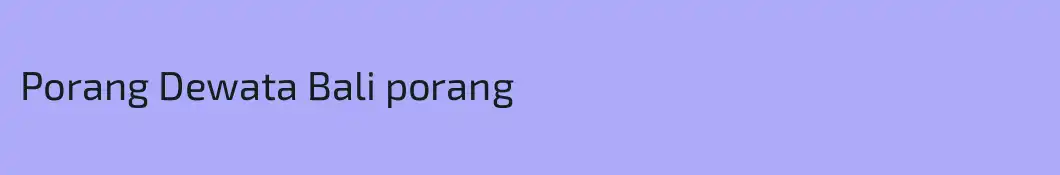 Porang Dewata Bali porang